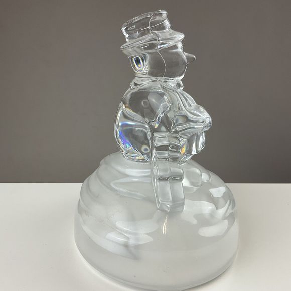 Vintage Cristal D'Arques Snowman Figurine Lead Crystal France - Picture 6 of 10